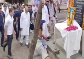 BJP Criticizes Rahul Gandhi for Wearing Shoes During Tribute to Indira Gandhi