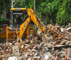 Structures Demolished in Sambhal Village Following Court Order; Security Tightened