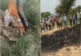 Indian Air Force Fighter Jet Crashes in Rajasthan’s Churu District