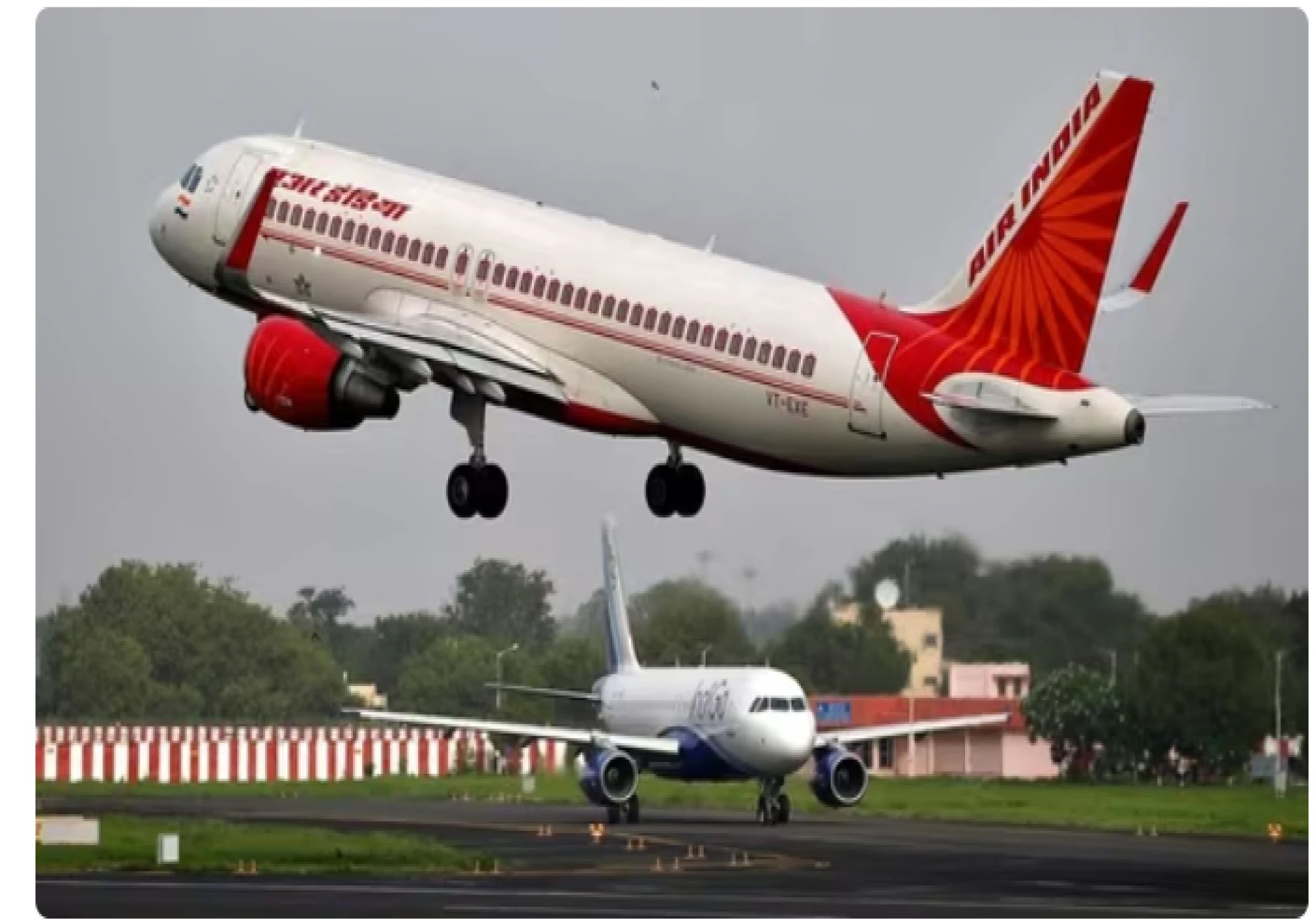 Air India Delhi-Indore Flight Declares Mayday After Engine Fire Alert Air India Delhi-Indore Flight Declares Mayday After Engine Fire Alert