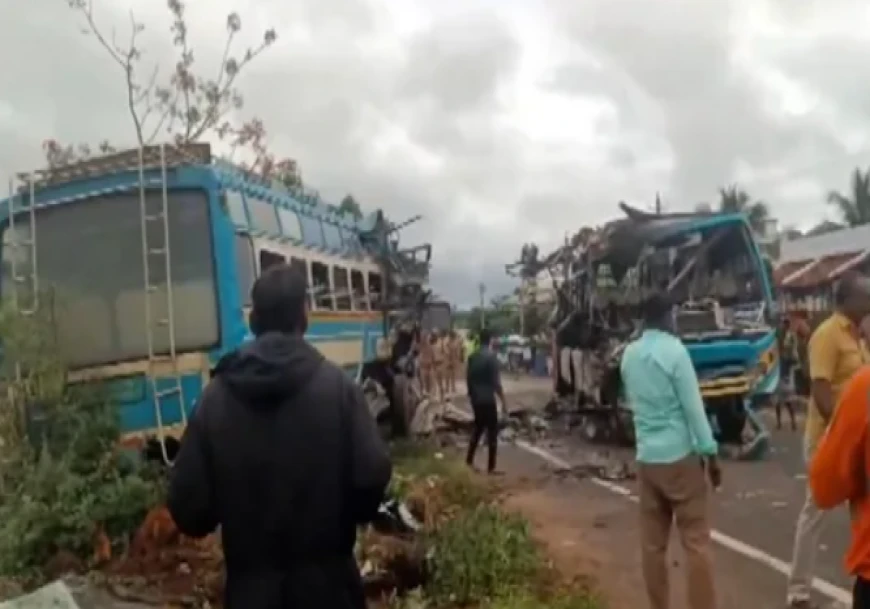 Two Buses Collide in Tamil Nadu’s Tenkasi; Six Dead, Over 50 Injured