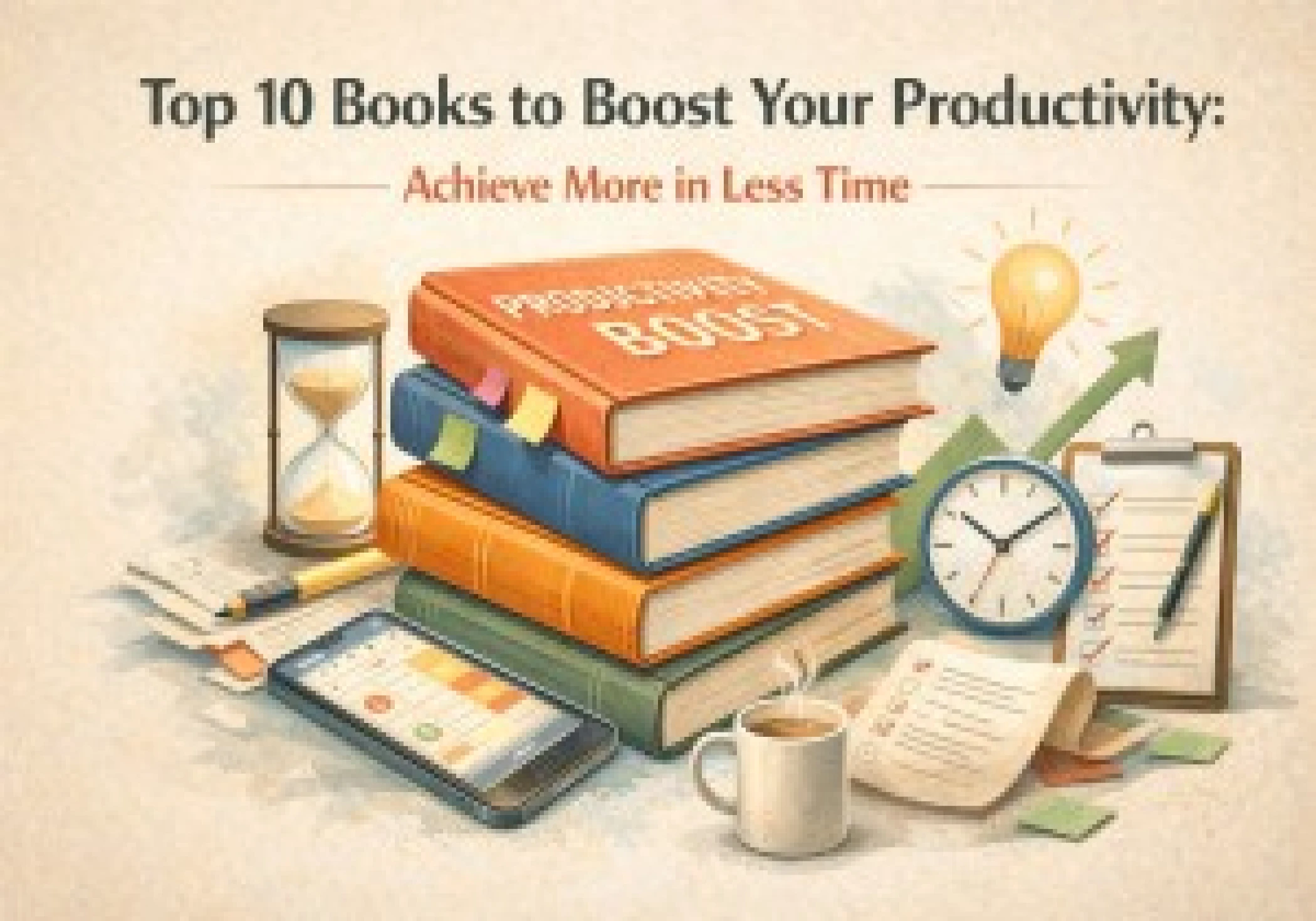 Top 10 Books to Boost Your Productivity: Achieve More in Less Time