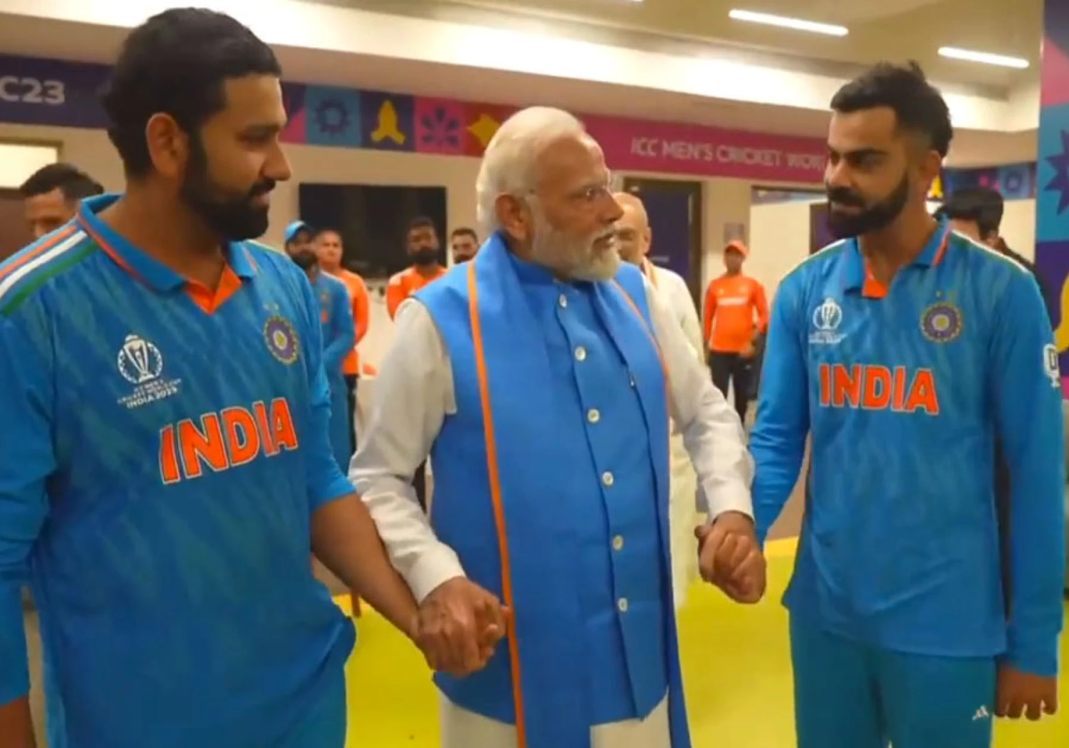 PM Modi meets Team India after ICC cricket World cup loss against Australia