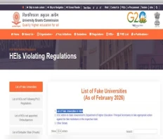 UGC Fake Universities List 2026: 32 Institutions Declared Illegal Across India