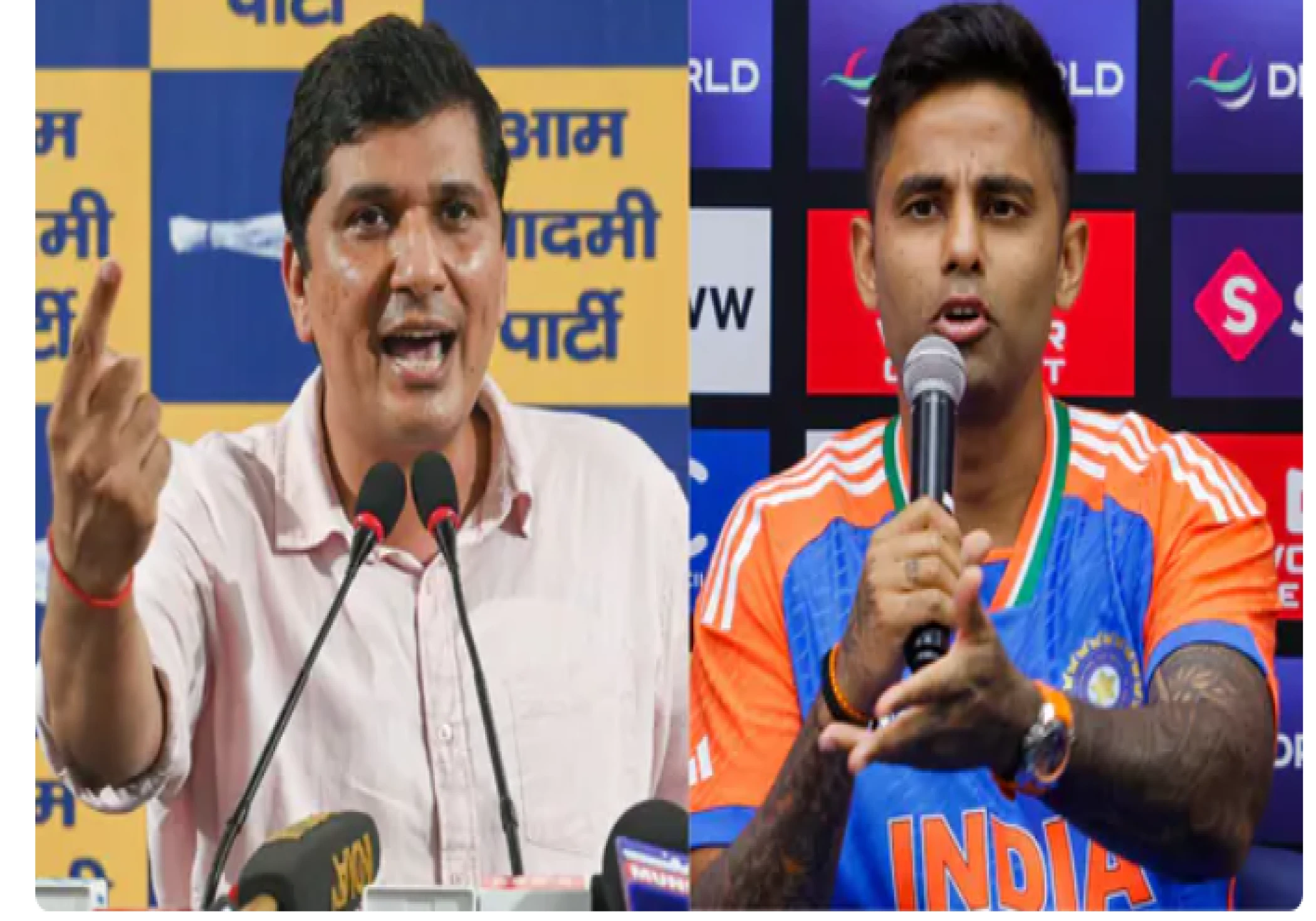 AAP’s Dare to Suryakumar Yadav After India vs Pakistan Handshake Row AAP’s Dare to Suryakumar Yadav After India vs Pakistan Handshake Row