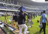 Chaos at Lionel Messi Tour as Fans Throw Chairs and Bottles at Stadium Event