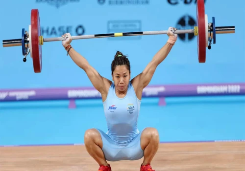 Mirabai Chanu Lifts 199 kg and falls just 1 kg Short of Bronze at the weightlifting event in Paris Olympics