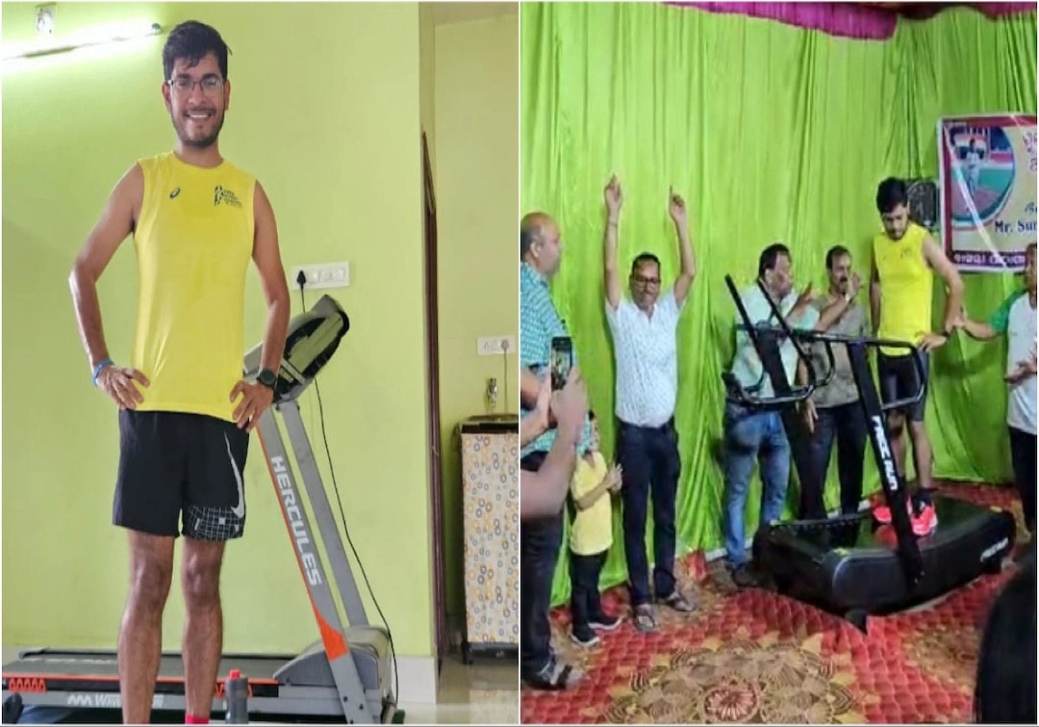 Sumit Kumar Singh Sets Guinness World Record by Running 86 KM on Manual Treadmill Sumit Kumar Singh Sets Guinness World Record by Running 86 KM on Manual Treadmill