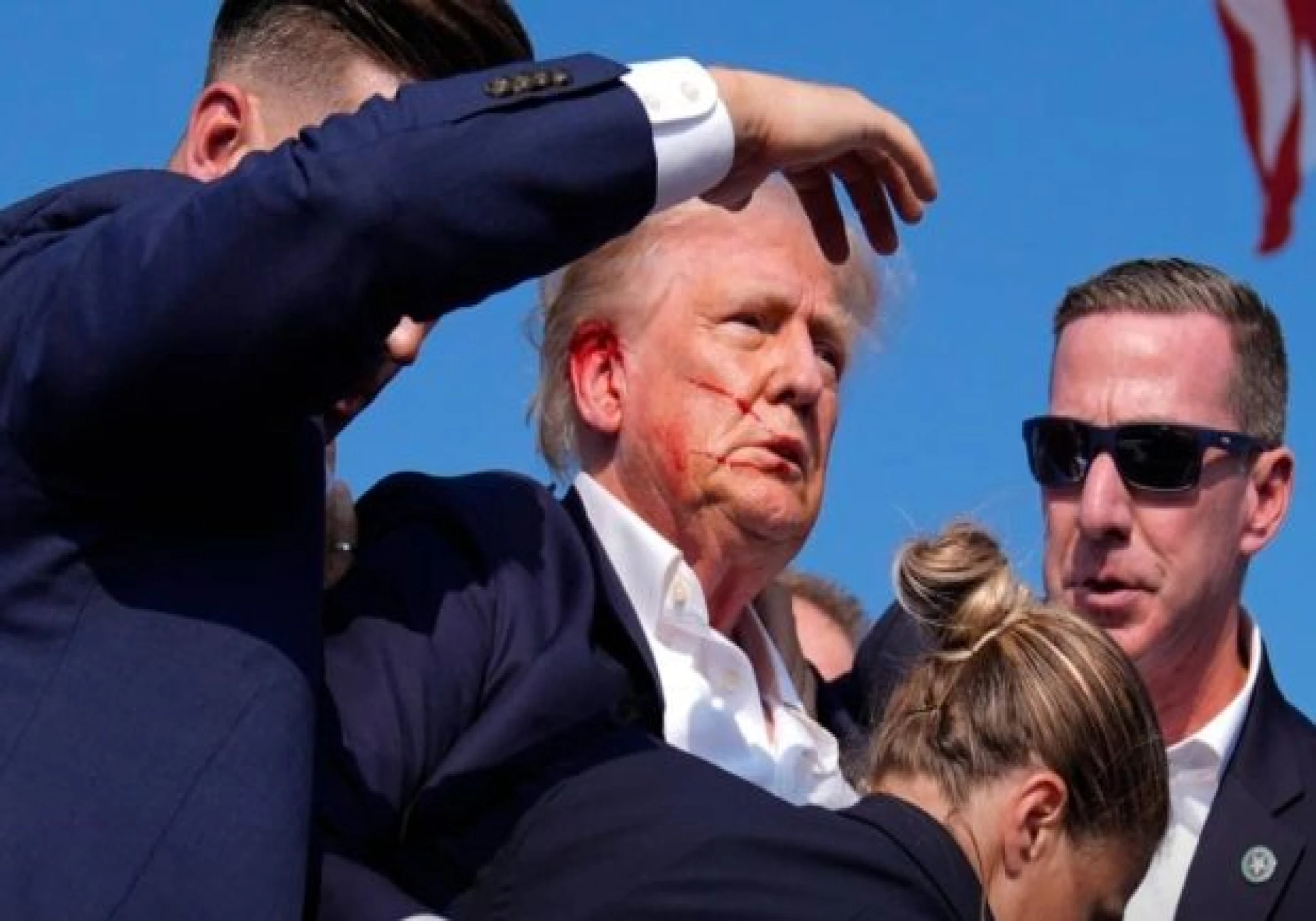 Former US President Donald Trump Shot at a campaign rally; he is safe now Former US President Donald Trump Shot at a campaign rally; he is safe now